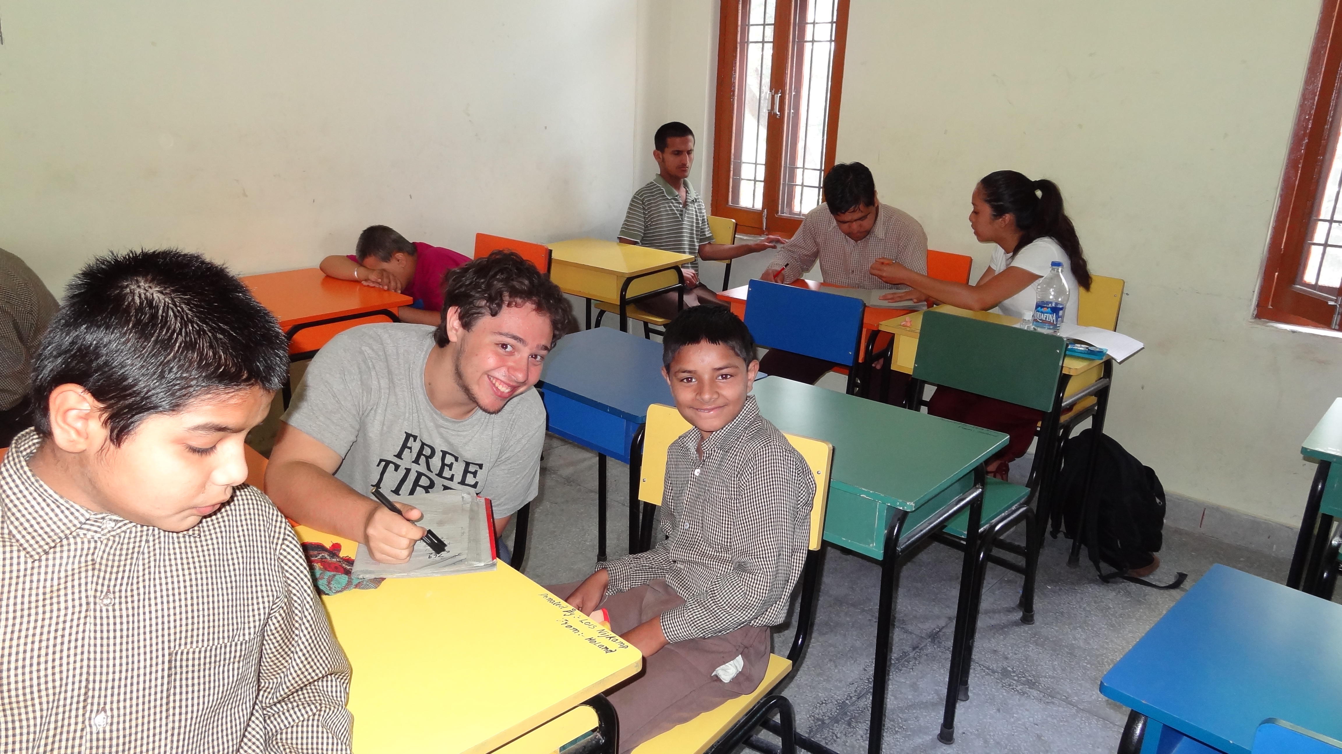 teaching volunteer in India