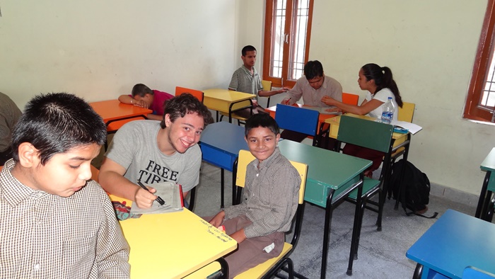 teaching volunteer in India-palampur