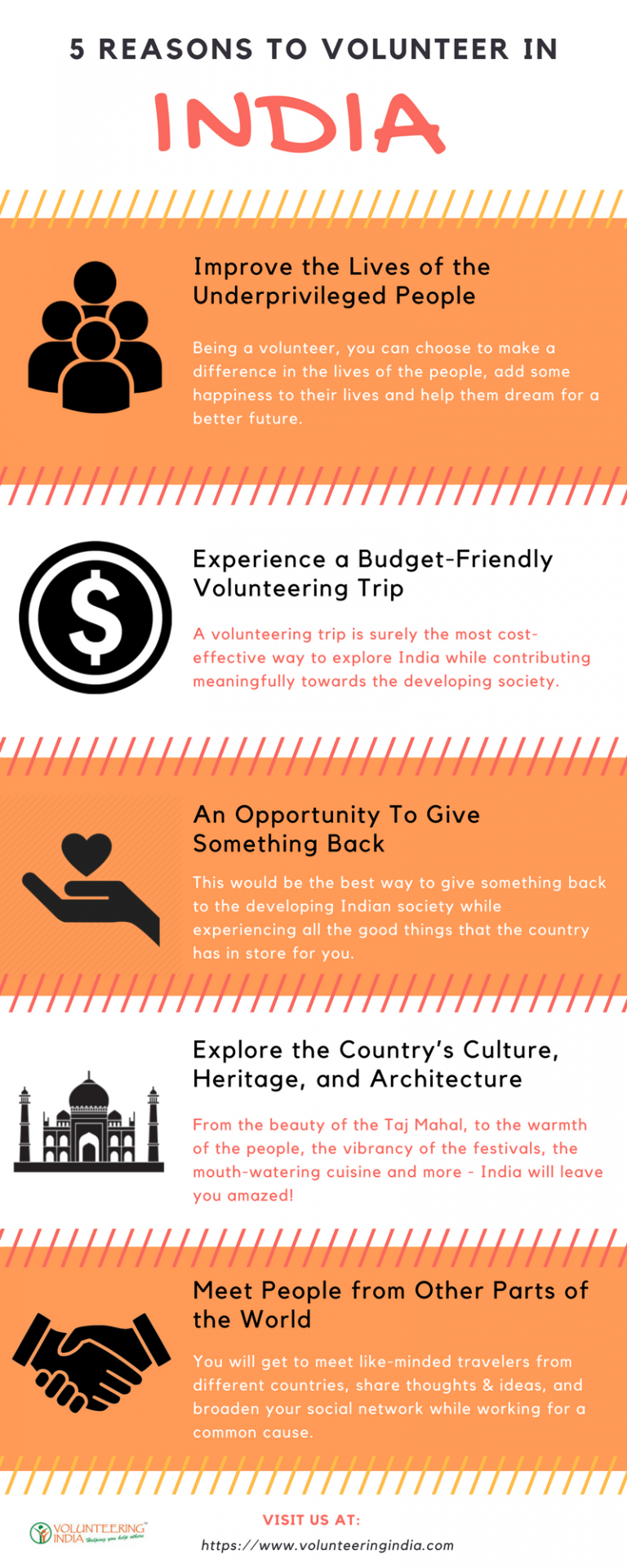 5 Reasons To Volunteer In India in 2024 [Infographic]